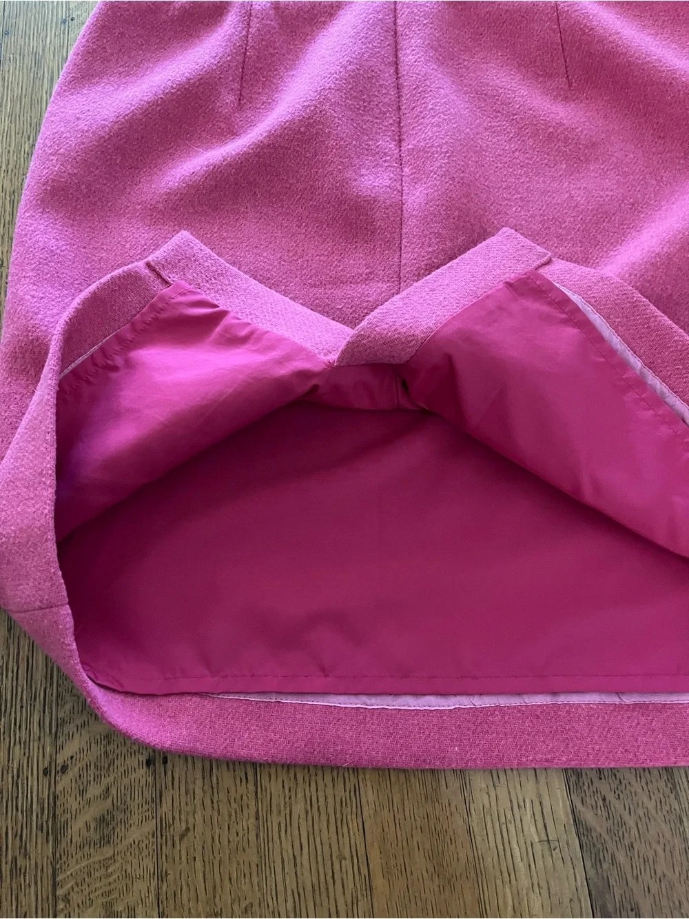 J. Crew Hot Pink Wool Blend Pencil Skirt